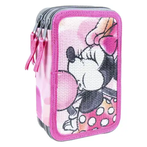 Cerda Astuccio portamatite con tripli accessori da ragazza Premium Minnie Rose