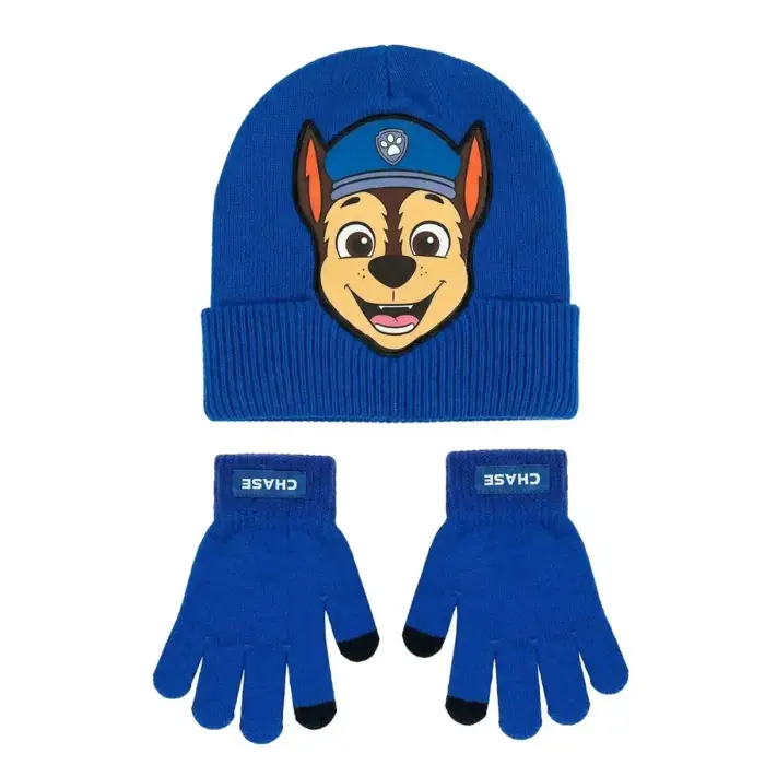 Cerda Berretto e guanti per bambini Paw Patrol Chase Bleu