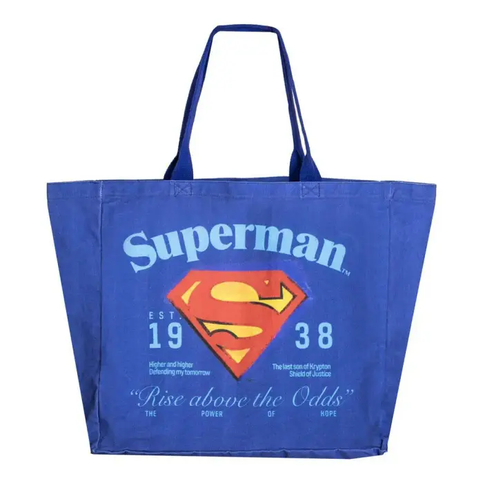 Cerda Borsa della spesa DC Comics Superman Bleu