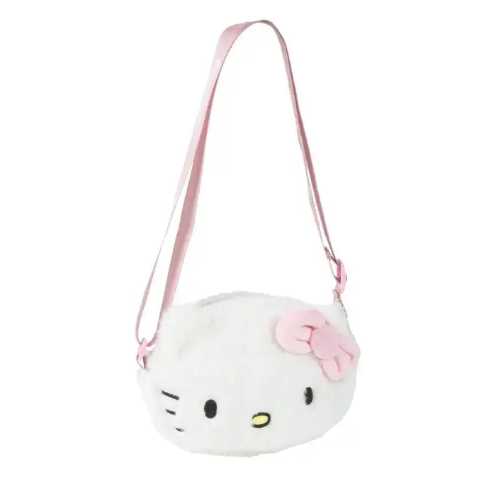 Cerda Borsetta a tracolla in peluche per ragazza Hello Kitty Blanc