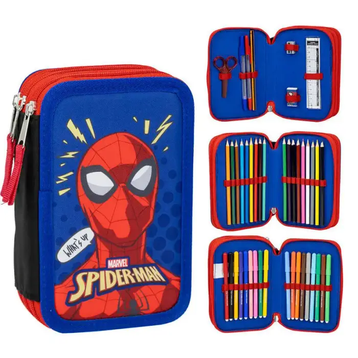Cerda Scatola di cancelleria Marvel Spiderman Bleu