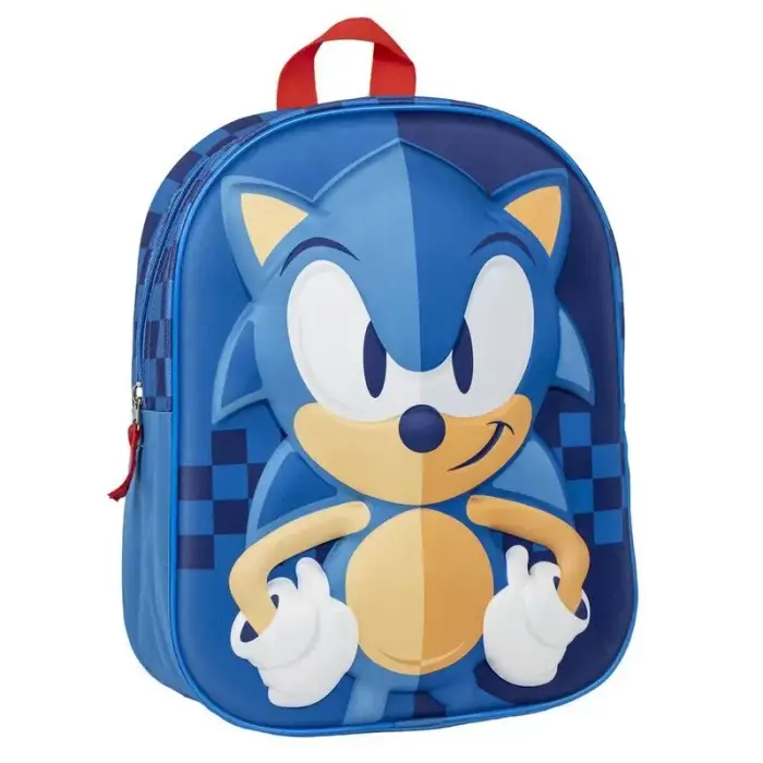Cerda Zaino Sonic The Hedgehog 3D Bleu