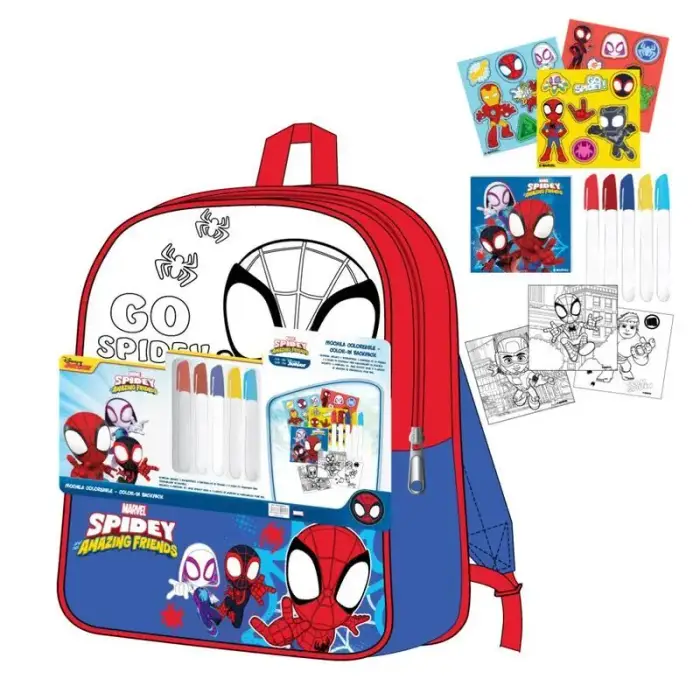 Cerda Zaino per bambini Marvel Spidey Amazing Friends Diy Bleu