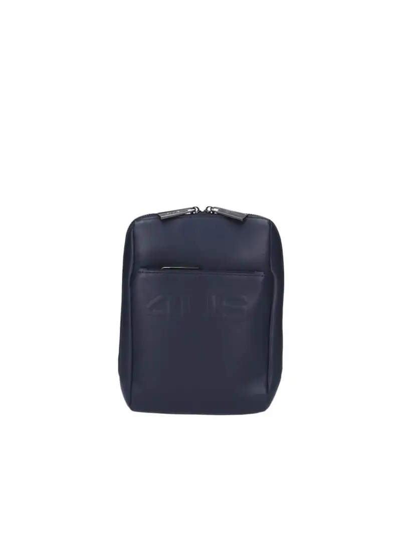 Cesare Paciotti tracolla blu navy uomo in ecopelle logo sul davanti