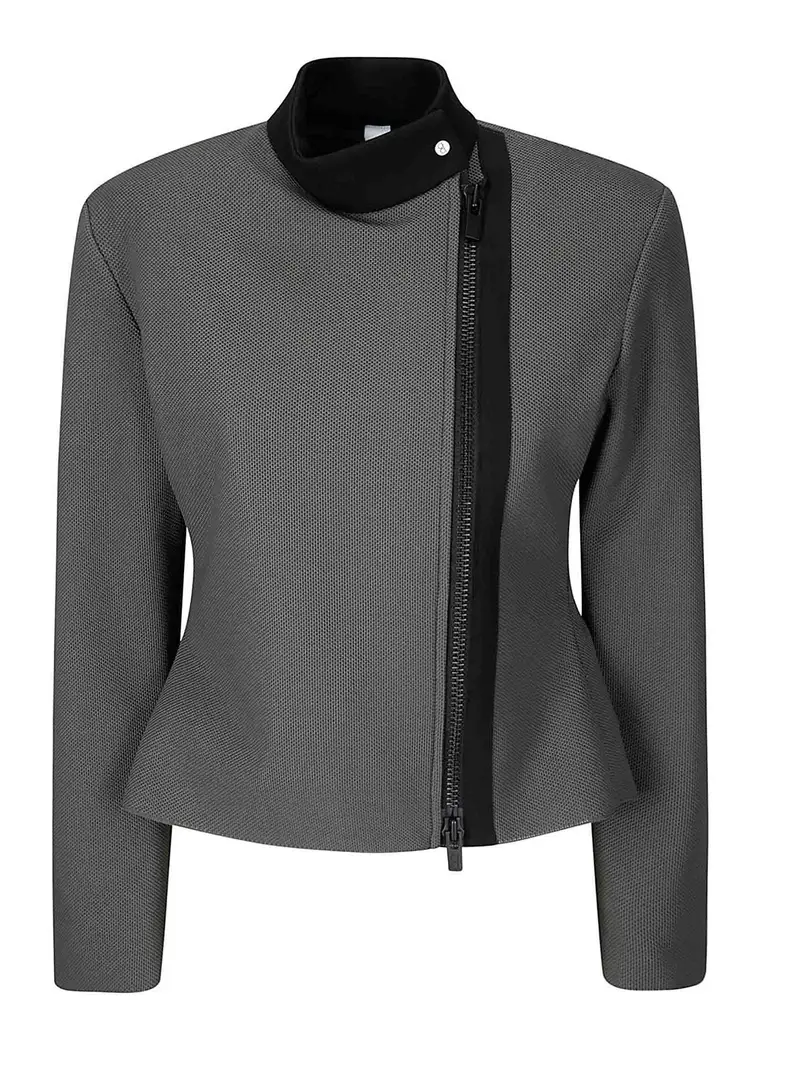Cfcl Giacca con cerniera in rete Grigio