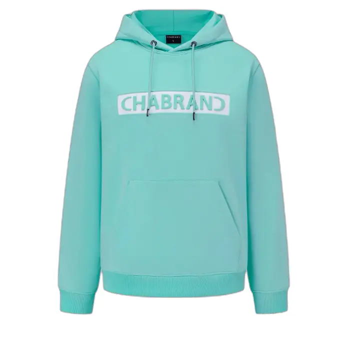 Chabrand Felpa con cappuccio logo incastonato Bleu