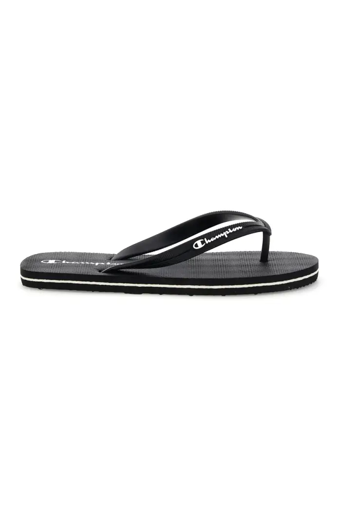 Ciabatte infradito nere logate Champion BIG CLASSIC EVO [NERO]