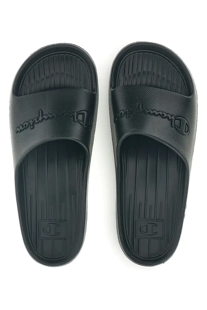 Ciabatte nero con fascia logata Champion Cabana Box Slide [NERO]