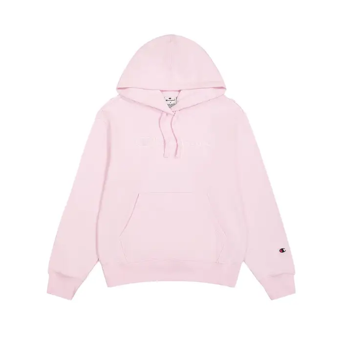 Champion Felpa Con Cappuccio Tono Su Tono Rosa Donna