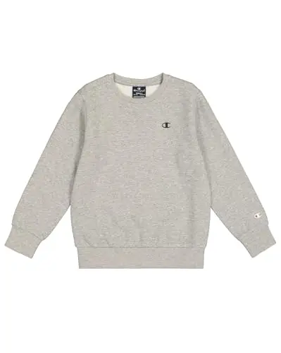 Champion Legacy Legacy Basics B - Ultralight Powerblend Fleece Crewneck Felpa, Grigio Melange Chiaro