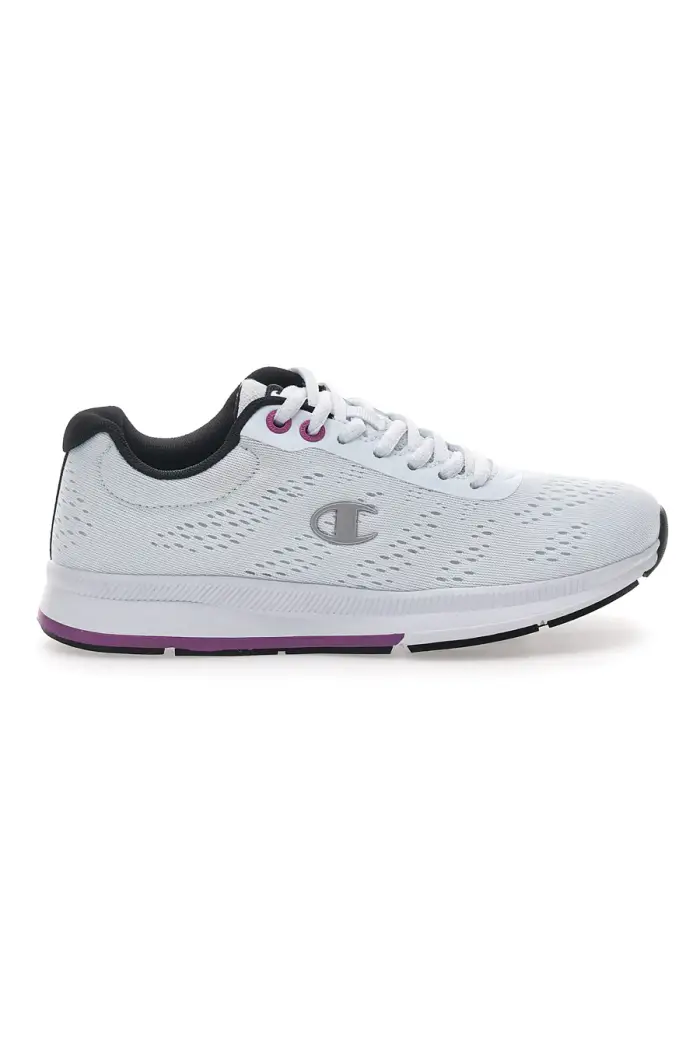 CHAMPION Sneakers Bianche con Dettagli Blu e Tomaia in Mesh JAUNT [BIANCO]