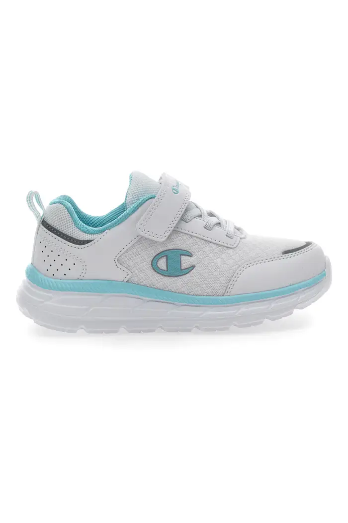CHAMPION Sneakers Bianche e Azzurre Con Strappo FX III G PS [BIANCO