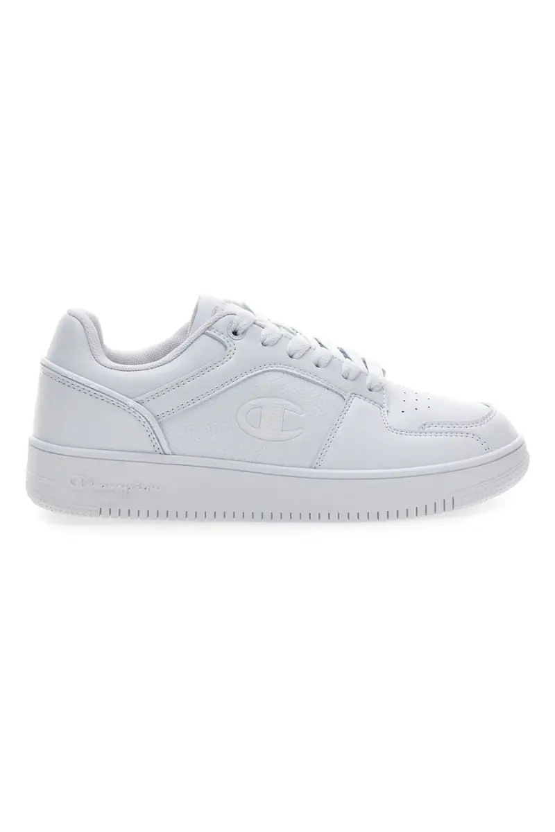 CHAMPION Sneakers bianche in materie sintetiche stile basket RD18 2 Low [BIANCO]