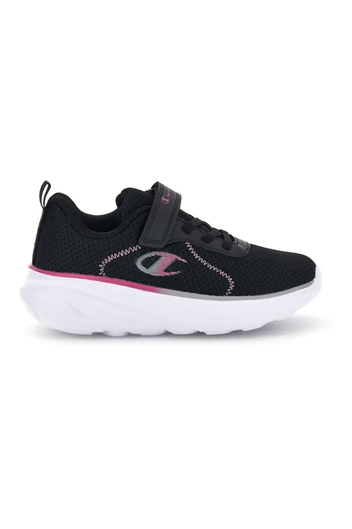 Sneakers nere con dettagli fucsia Champion HRO J G PS [NERO]