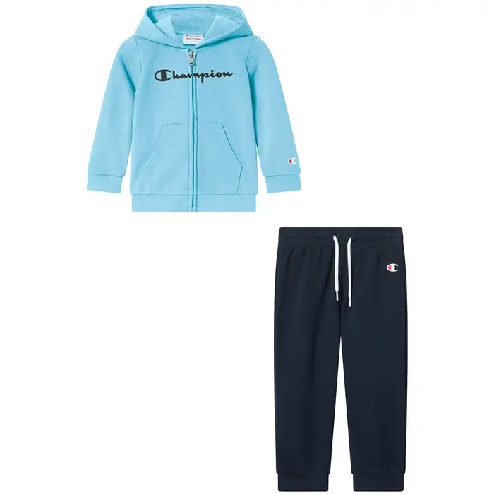 Champion Tuta TUTA CON FELPA ZIP E CAPPUCCIO INFANT Blu