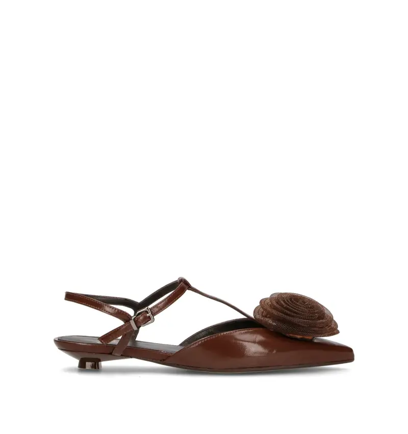 CHANTAL 1962 Slingback donna marrone in pelle Vario
