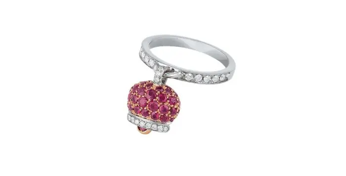 CHANTECLER Anello Campanelle - Anello - Rubini