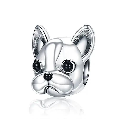 ShiYu Charm Ciondoli Bulldog Francese cane in Argento Sterling 925 per Bracciali Pandora