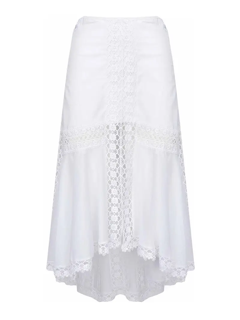 Charo Ruiz Gonna lunga clair Bianco