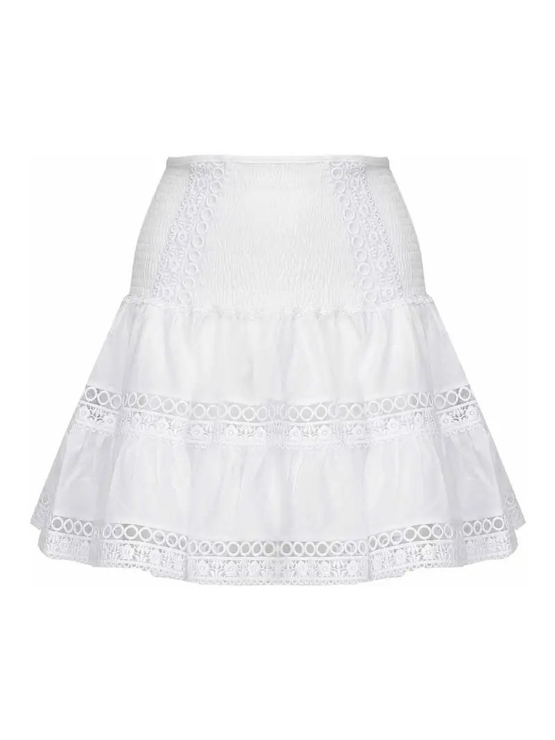 Charo Ruiz Mini gonna Hortens Bianco