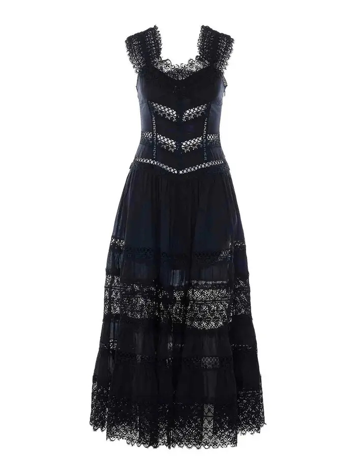Vestito lungo Ibiza Amaira nero