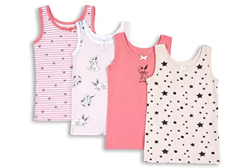 Chicco Canottiere Bambino e Bambina, Confezione da 4, 100% Cotone, Abbigliamento Bambino e Bambina, Designed in Italy