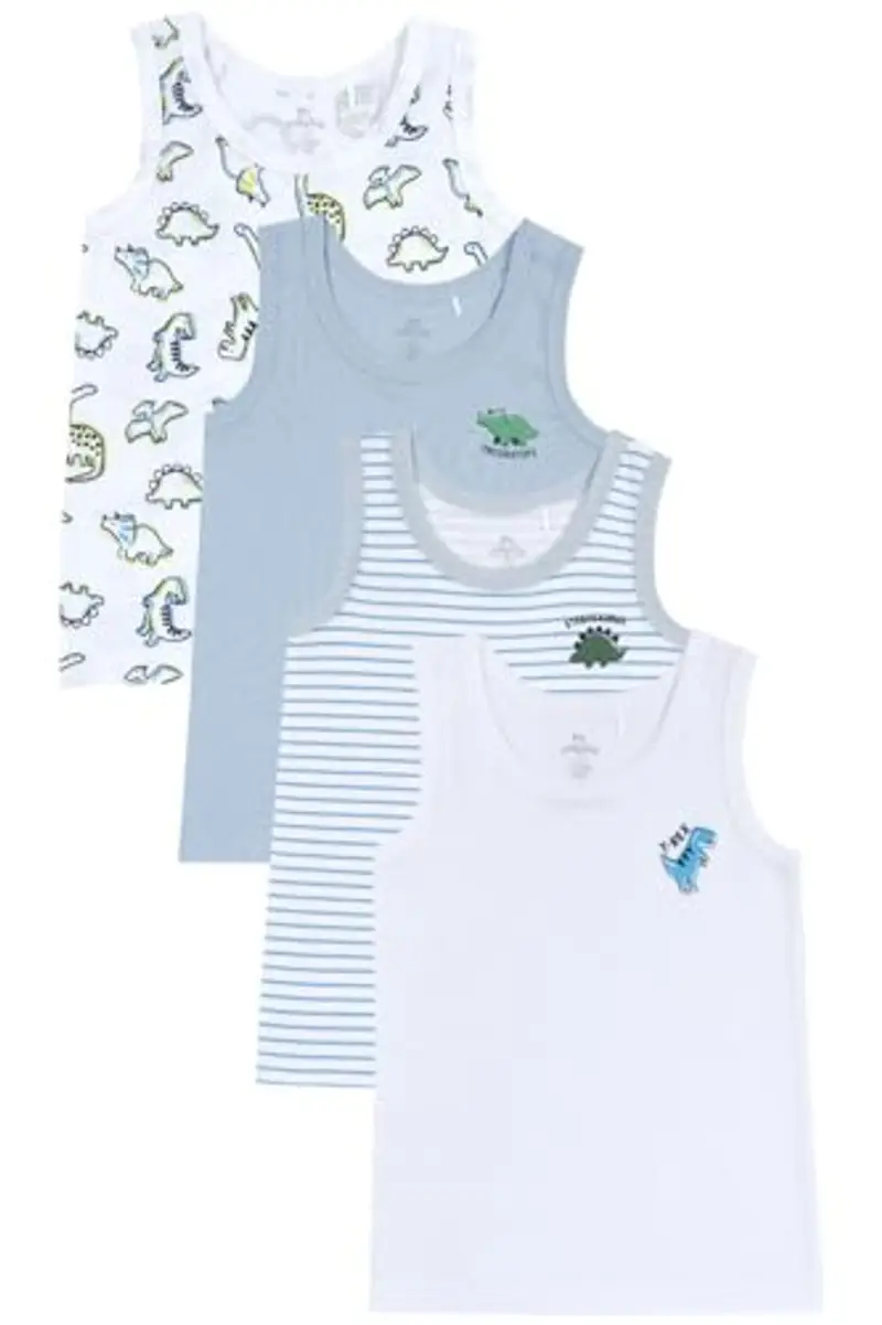 Chicco Canottiere Bambino e Bambina, Confezione da 4, 100% Cotone, Abbigliamento Bambino e Bambina, Designed in Italy