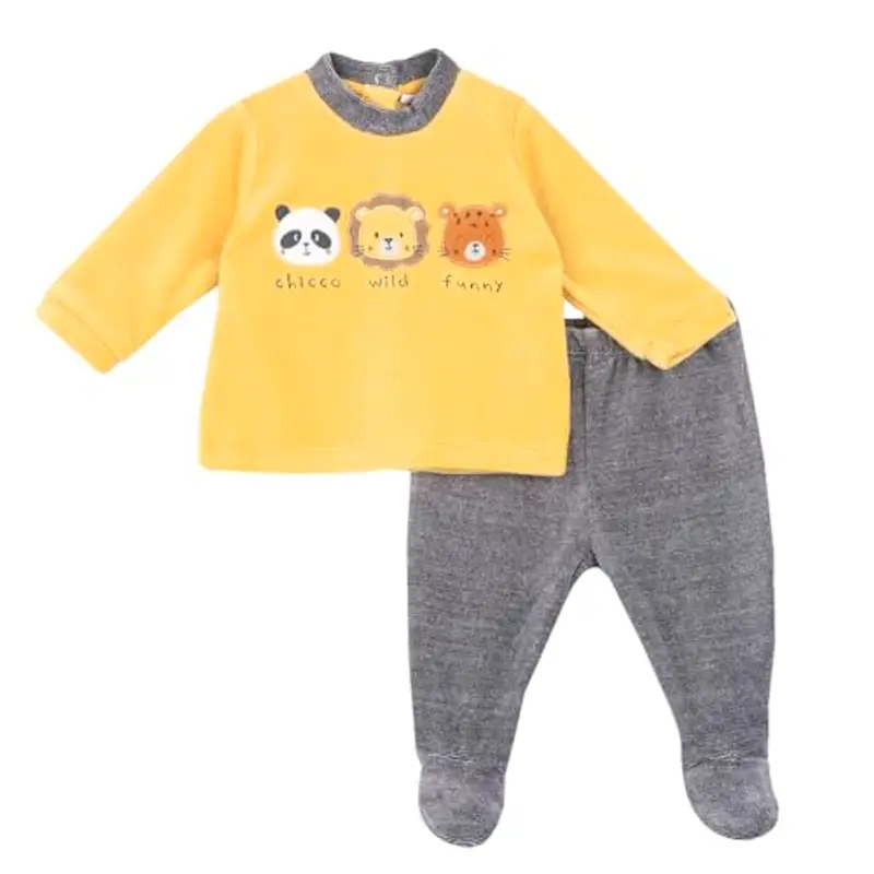 Chicco Coprifasce E Ghettina In Ciniglia, Pigiamino per bambino e neonato Bimbo 0