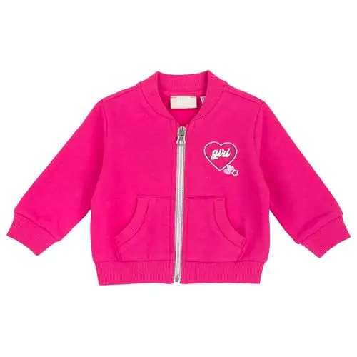 Chicco Felpa con Zip, Felpa Bimba 0-24, Fuxia (1), 6 Mesi