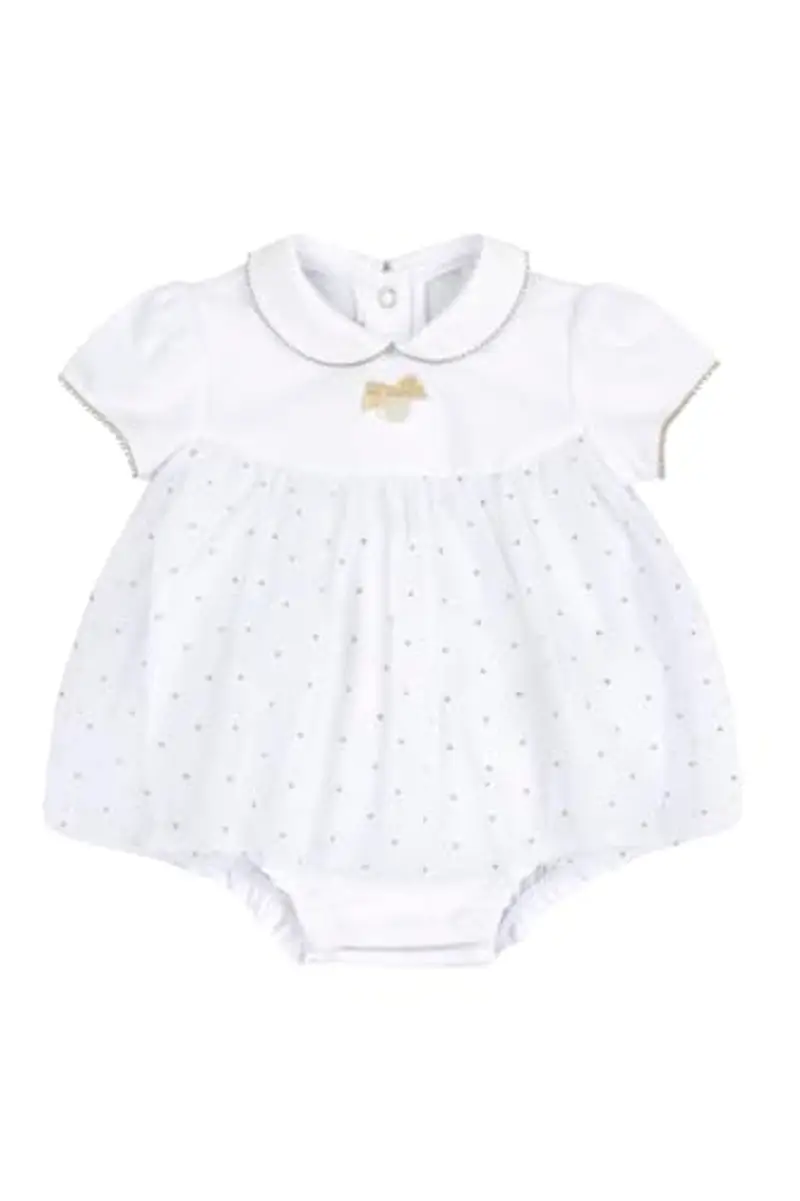 Chicco Pagliaccetto Neonata, Elegante, In Morbido Cotone, con Comoda Apertura sulla Schiena e a Patello, Designed in Italy, Abbigliamento