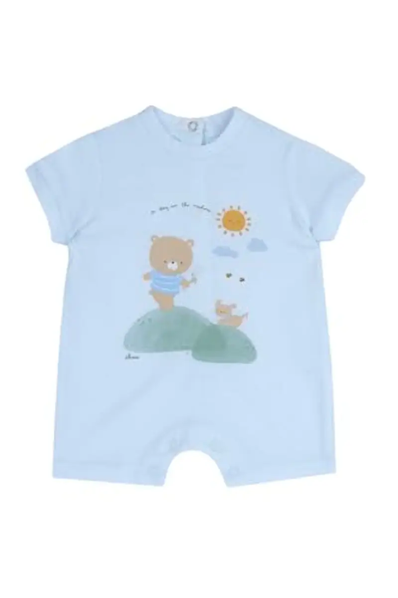 Chicco Pagliaccetto Neonato Primavera/Autunno Cotone - Azzurro