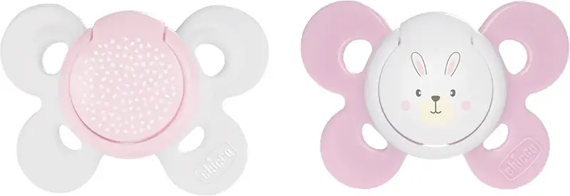 Chicco Physio Comfort 0-6m ciuccio Ragazza-Punti/Coniglio 2 pz