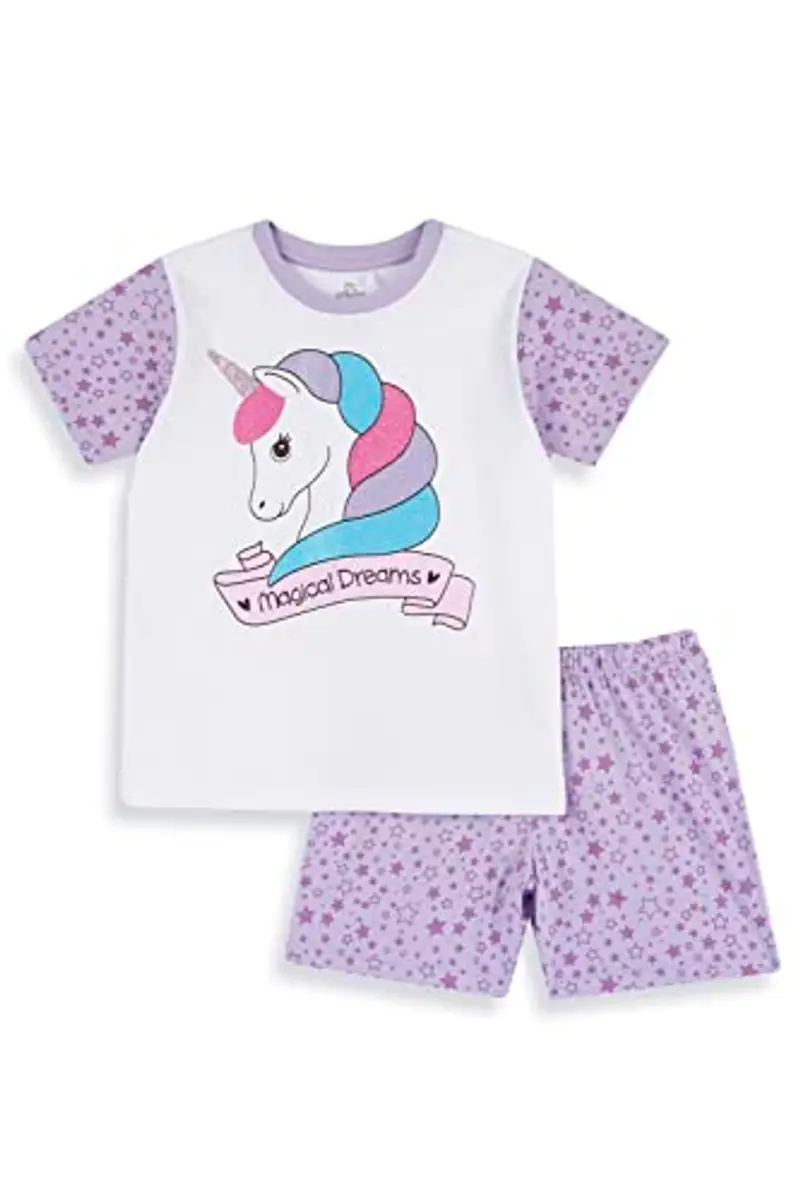 Chicco Pigiama Corto Unicorno Cotone Bambina Lilla 6 Anni