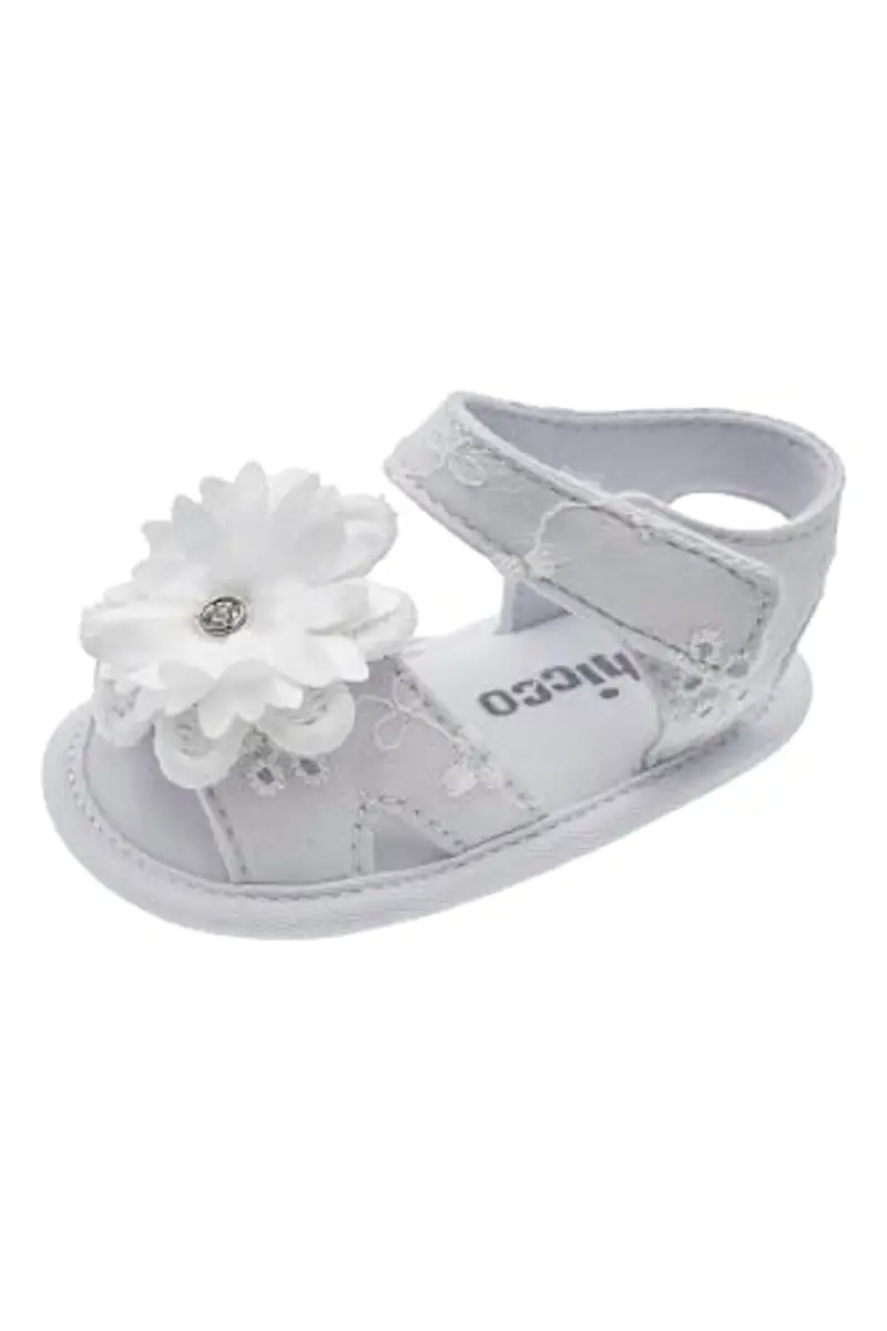 Chicco Sandali Neonata, Sandali Eleganti Bambina, con Comoda Chiusura a Strappo, Scarpe Bambina 0-24 Mesi, Designed in Italy