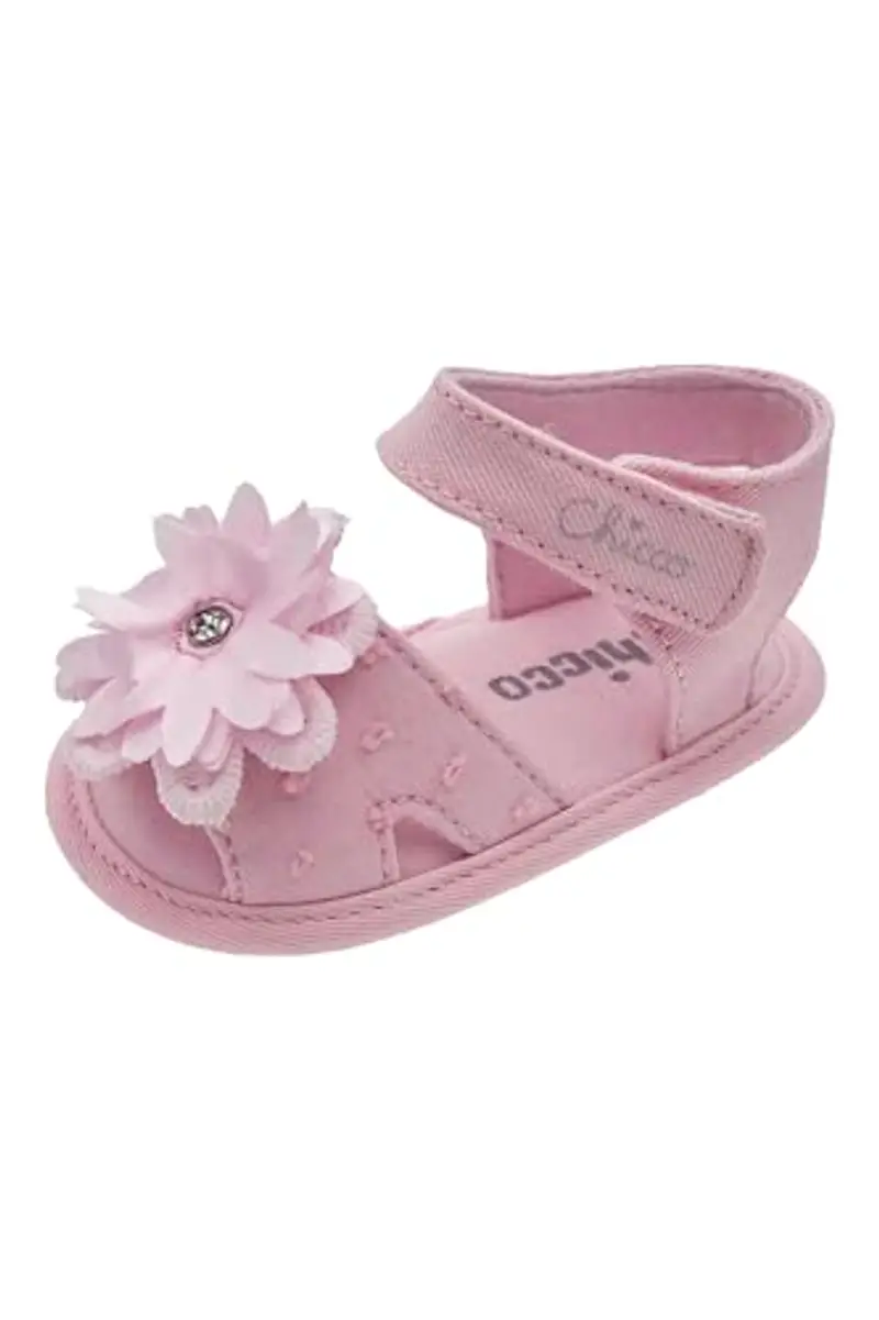 Chicco Sandali Neonata, Sandali Eleganti Bambina, con Comoda Chiusura a Strappo, Scarpe Bambina 0-24 Mesi, Designed in Italy