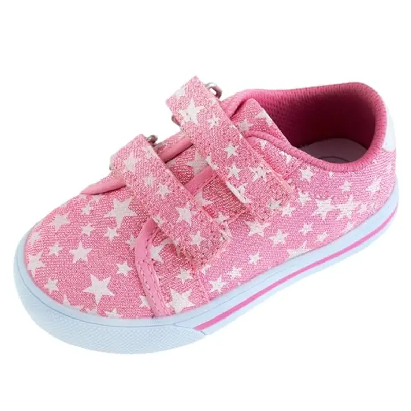 Chicco Scarpa Doppio Strappo Bimba Bambine e Ragazze, Rosa 2, 24 EU