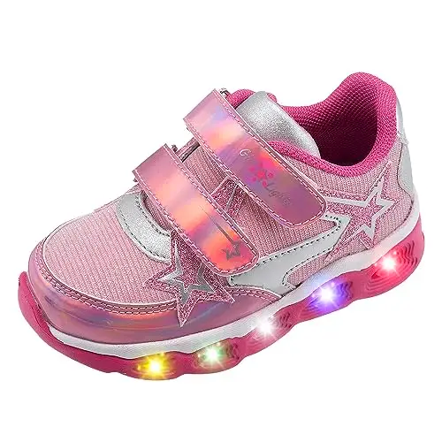 Chicco Scarpe con Luci, Sneaker Bambina, con Comoda Chiusura con Doppio Strappo, Comode, Flessibili e Traspiranti