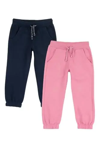 Chicco Set di Due Pantaloni Lunghi in Felpa Leggera, Bambine e Ragazze, Multicolor, 5 Anni