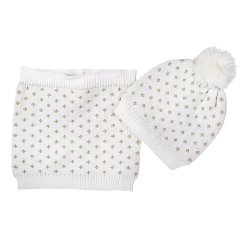 Chicco Set Sciarpa E Cappello, Cappello Invernale Unisex - Bambini e Ragazzi, Bianco