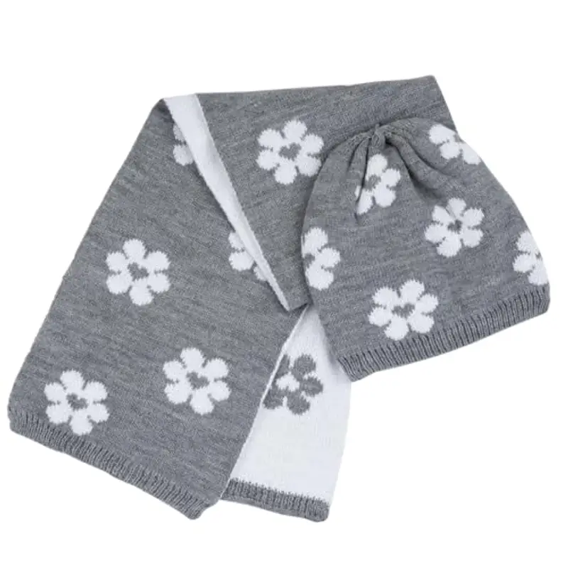 Chicco Set Sciarpa E Cappello, Cappello Invernale Unisex - Bambini e Ragazzi, Grigio (3)