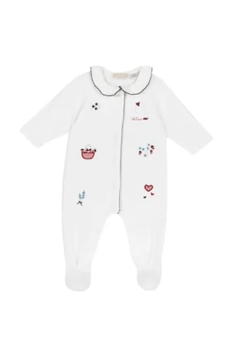 Chicco Tutina Neonata, Tutina in Morbido e Leggero Cotone, con Comoda Apertura Frontale ed Entrogamba, Ideale per Primavera e Autunno