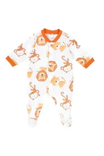 Chicco Tutina Neonato e Neonata, in Morbido e Leggero Cotone, con Comoda Apertura Frontale ed Entrogamba, Ideale per