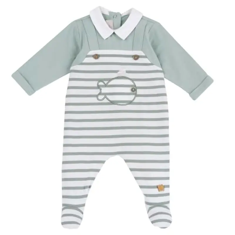 Chicco Tutina Neonato, in Morbido e Leggero Cotone, con Comoda Apertura sulla Schiena, Ideale per la Primavera e
