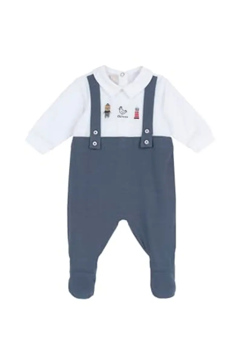 Chicco Tutina Neonato, in Morbido e Leggero Cotone, con Comoda Apertura sulla Schiena, Ideale per la Primavera e