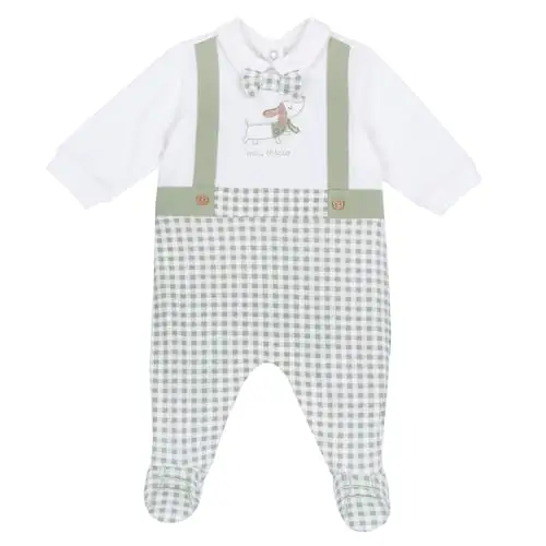 Chicco Tutina Neonato, Tutina in Morbido e Leggero Cotone, con Comoda Apertura sulla Schiena ed Entrogamba, Ideale per