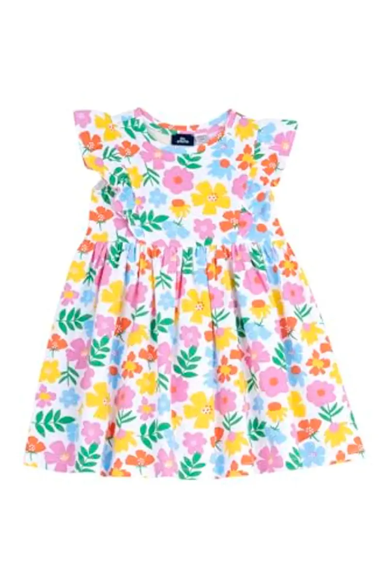 Chicco Vestito Bambina, a Maniche Corte, in Morbido Cotone, Designed in Italy, Abbigliamento Bambina, Idee Regalo Bambina