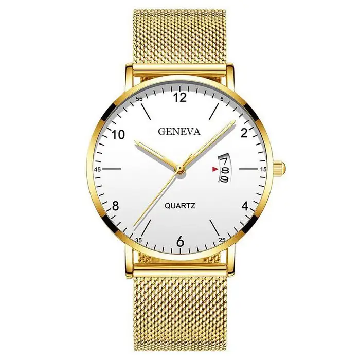 Childlike Time Orologi da uomo alla moda, orologi da polso al quarzo in acciaio inossidabile di alta qualità, orologi da uomo semplici