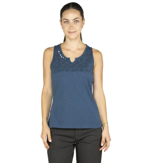 Chillaz Korfu Leaves W - Top - donna Blue