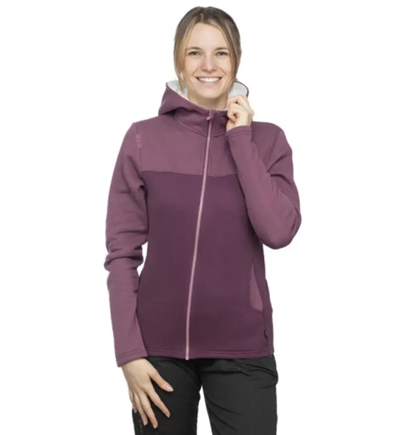 Chillaz Kössen W - felpa con cappuccio - donna Bordeaux