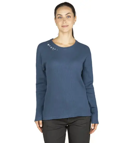 Chillaz Limbara Flower W - maglia manica lunga - donna Blue